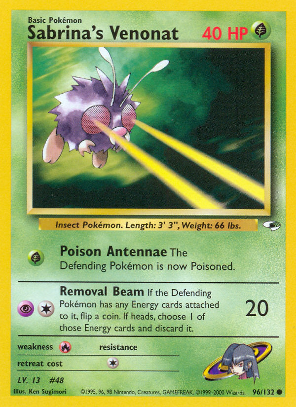 Gym Heroes Sabrina's Venonat #96/132 unlimited